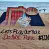 Sand art by Sudarsan Pattnaik
