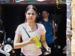Rhea Chakraborty and Sushant Singh Rajput spotted after a gym session