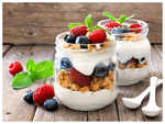 ​Mix-fruit yoghurt parfait