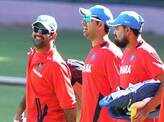 Cricketers practice for World Cup 2011