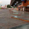 Karnataka: KSRTC bus terminus in Shivamogga wears a deserted look.