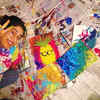 Article image for: Janhvi Kapoor creates <i class="tbold">abstract art</i>