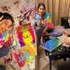 ​Janhvi Kapoor's colourful artwork