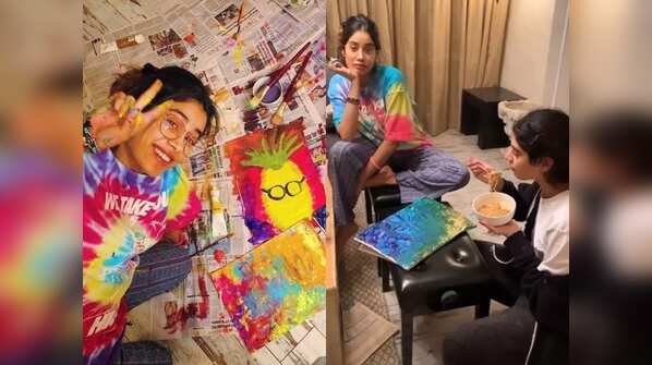 Janhvi Kapoor's colourful artwork
