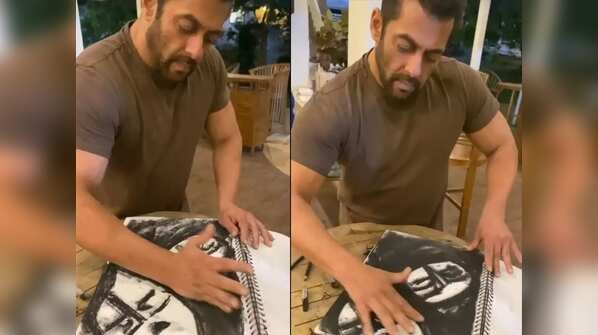 Salman Khan's goes sketching