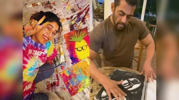 Salman Khan to Janhvi Kapoor: B-town celebs who took up painting as a pass time activity amid self-quarantine