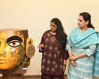 Art lovers attend the Ascension art show