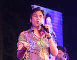 Kumar Vishwas performs at an event in Banaras