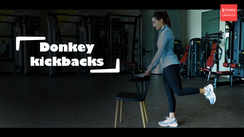
hip and glutes workout - DONKEY KICKBACKS

