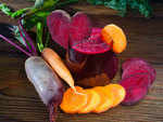 Beets and carrot juice