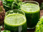 Spinach and lettuce juice