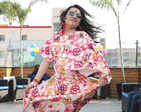 Ladies have a gala time at Holi party