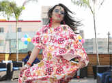 Ladies have a gala time at Holi party