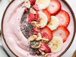 Strawberry smoothie bowl