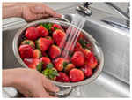 Washing fruits and vegetables with water is enough