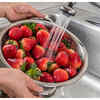 Washing fruits and vegetables with water is enough