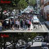 Article image for: Pictures from <i class="tbold">public spaces</i> before and after coronavirus lockdown