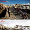 Article image for: Pictures from <i class="tbold">public spaces</i> before and after coronavirus lockdown