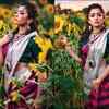 Rashmika looks drop-dead gorgeous in a pink and grey checkered saree