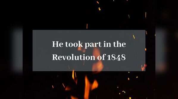 He took part in the Revolution of 1848