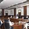 Maha CM Uddhav Thackeray during the meeting with PM Modi and chief ministers of other states over the coronavirus pandemic