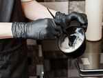 Use disposable hand gloves