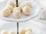 White chocolate coconut truffles