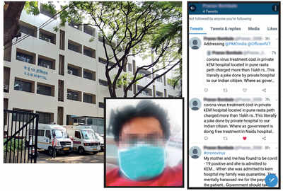 Patient Tweets To Pm Cm Against Kem Hospital Over Covid 19 Billing