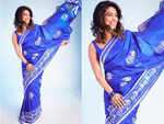 The blue sari