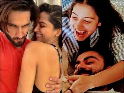 Throwback Thursday: Ranveer Singh-Deepika Padukone to Anushka Sharma-Virat  Kohli's PDA moments from the lockdown scream LOVE | The Times of India