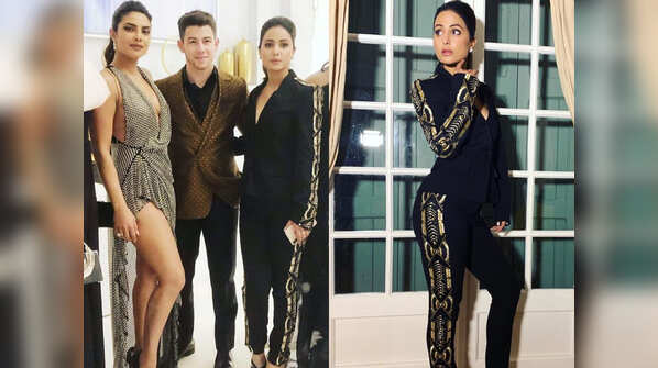 One where she partied with Priyanka and Nick