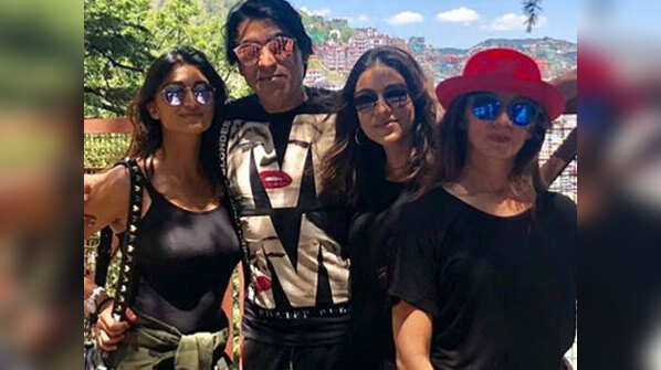 Karim Morani and daughters Shaza and Zoa