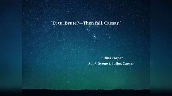 The death of Julius Caesar in “Julius Caesar”