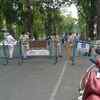 The main thoroughfare near FD block in Salt Lake, Kolkata cordoned off after reports of new Covid-19 cases