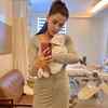 Smriti with her baby girl