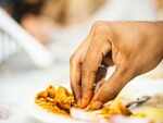 Eating with hands