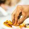 Eating with hands