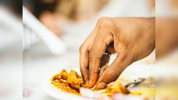 Eating with hands