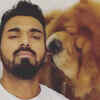 KL Rahul and 'Simba' the dog