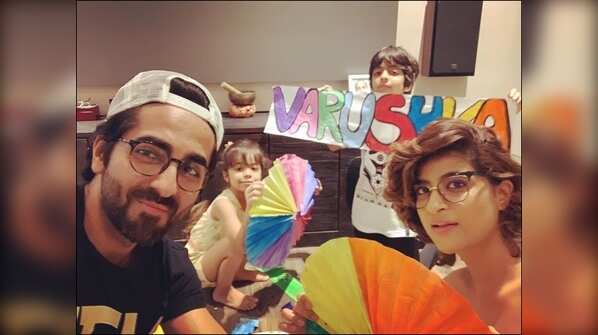 Ayushmann Khuranna and Tahira Kashyap with Varushka and Virajveer