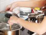 Cooking with Whey protein deteriorates its qualities