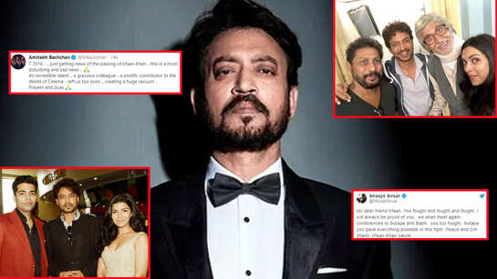 Irrfan Khan dies at 53: From Amitabh Bachchan-Anupam Kher to Nimrat Kaur-Sonam Kapoor, Bollywood fraternity mourn his death with heartfelt notes