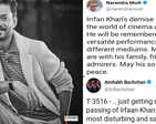 From PM Narendra Modi, Virat Kohli to Big B, tributes pour in for legendary actor Irrfan Khan