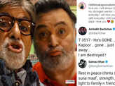 From Big B, PM Modi to Sachin Tendulkar, tributes pour in for Bollywood’s legend Rishi Kapoor