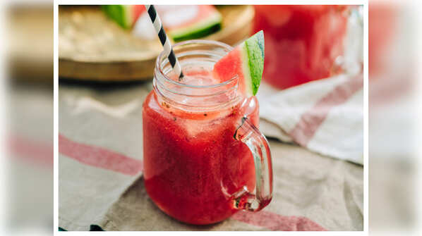 Watermelon Basil Ice Tea