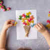 Flower petals card