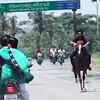 Article image for: Watch: Karnataka BJP MLA's son flouts lockdown rules, rides horse on highway