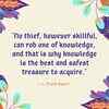 On knowledge being the best treasure