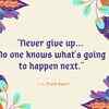 On staying positive in life