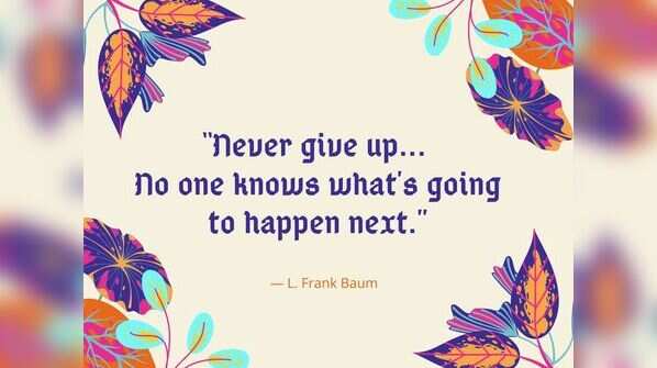 On staying positive in life
